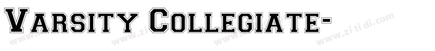 Varsity Collegiate字体转换